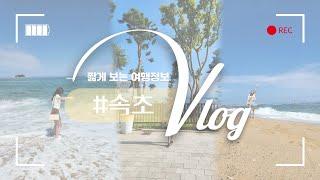 vlog | 속초 맛집, 롯데리조트 33평, 막국수, 오징어난전, 순두부 맛집 대방출 