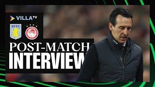"We are going to recover quickly" I POST MATCH | Unai Emery on defeat to Olympiacos
