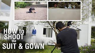 How we shoot the wedding gown and the suit. (story telling style)