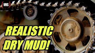 Make realistic dry mud on a tank model - VMS Alkyd binders weathering Tutorial Part 1