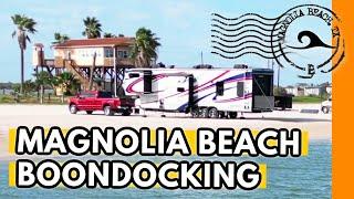 Magnolia Beach in 3 Minutes | Full Time RV Life Boondocking on the Gulf