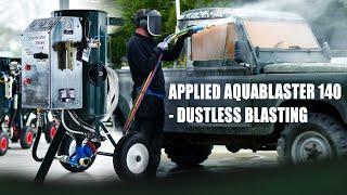 Dustless Blasting a Land Rover Defender - AquaBlaster - Wet Sandblasting