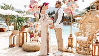 A tropical wedding of brilliant newlyweds. A pool party at the Coolest Beach Club in Montenegro.