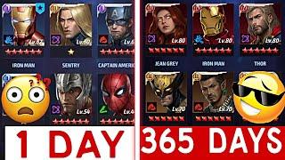 1 Day To 365 Days Complete in Marvel future fight | Mr GAMER VINES 1 year MFF