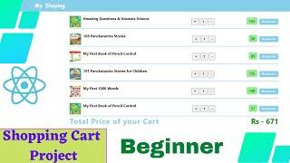 Shopping Cart | React.js Project with explanation | Beginner