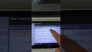 Develop ineo+ 368 printer how to add ip address network settings