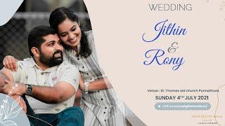 Wedding | Jithin + Rony | Surya Digital Media