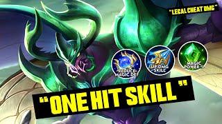 CHEAT ONE HIT SKILL DAMAGE IS REAL!! TOP GLOBAL ZHASK 2024 NEW BEST BUILD EMBLEM GAMEPLAY TUTORIAL