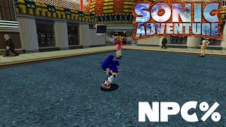 Sonic Adventure Slow Casual Run Talking to NPCs (Part 2) (Choppy at the beginning of the video)