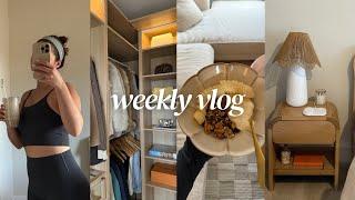 unboxing furniture + homemade granola + wardrobe organisation + motivated era is BACK! weekly vlog