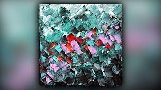Abstract Painting / Easy & Fun / Gesso / Palette Knife Technique / Demo #073