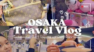 Osaka Travel Vlog 2024: Epic Shopping Gems, Gachapon Surprises & Crane Game Wins! 4K