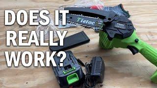 TIETOC Mini Chainsaw Cordless Gardener Friendly Review - Does It Really Work?