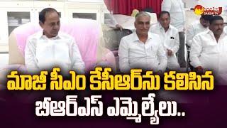 BRS MLAs Meets Former Telangana CM KCR | Harish Rao | Talasani | @SakshiTV