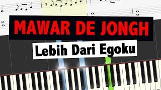 Mawar De Jonah - Lebih Dari Egoku // Easy Piano Tutorial + Cover (w/ SHEET MUSIC)