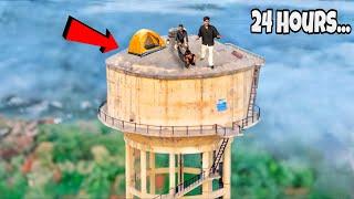 Living 24 hours on top of water tank