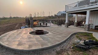 Concrete Firepit Patio