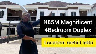 N85M Magnificent 4Bedroom Duplex With a BQ Located in Orchid Road Lekki Lagos Nigeria