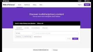 How to Use Web of Science