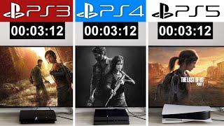 THE LAST OF US | PS3 vs PS4 vs PS5 - Graphics and Loading Times