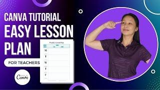 CANVA TUTORIAL | WEEKLY LESSON PLAN | FOR BEGINNERS