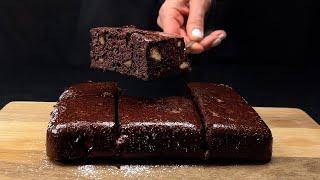 Chocolate brownie made from 3 ingredients in 5 minutes! No flour! Sugar-free No oil So quick and eas