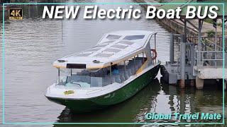 Bangkok NEW Free Electric Canal Boat BUS  Thailand