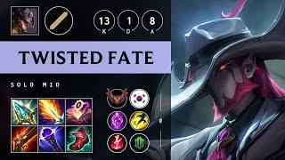 Twisted Fate Mid vs Sylas: Triple Kill, Legendary - KR Grandmaster Patch 14.17