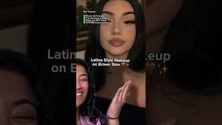 Let’s try Latina style makeup on brown skin  #browngirlmakeup