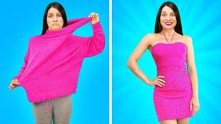 BRILLIANT CLOTHES HACKS FOR GIRLS || Cool Clothes Upgrade Ideas by 123 GO! Series