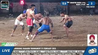 Final Match | Bhagpur Gagra (v/s) Majri | Jangpur (Ludhiana) Kabaddi Tournament 21 Feb 2025