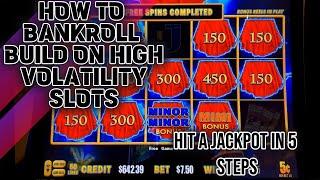 How To Bankroll Build & Hit A Jackpot on High Volatility Slots. Lightning Link Hand Pay
