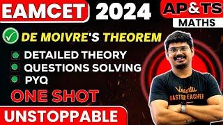 De Moivre's Theorem in One Shot | EAMCET Maths | Telangana and AP | EAMCET 2023 | Goutham Sir