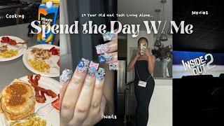 VLOG: Spend the Day w/ Me as a 19 Year Old Nail Tech Living Alone..