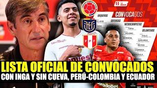 OSCAR IBÁÑEZ PRESENTÓ LISTA DE CONVOCADOS DE LA SELECCION PERUANA ANTE COLOMBIA Y ECUADOR