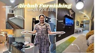 AIRBNB FURNISHING | INTERIOR DESIGN | P270K | SHORE 3 RESIDENCES | SUPER CLENG REALTY VLOG