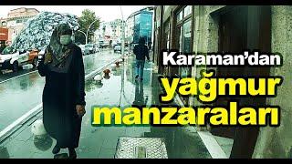 Karaman'dan yağmur manzaraları