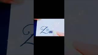 ||•writing name ZAID in english|•|NAME ART•||