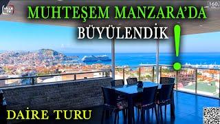 We Are Mesmerized by the Magnificent View. Rooftop Duplex Flat House Tour for Sale in Kuşadası