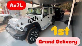 1st DELIVERY of SHOWROOM  | CHEAPEST THAR ROXX IN INDIA  #4x4 #tharroxx