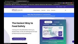 How to Register for EFoodhandlers online program