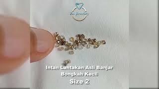 Natural rough / raw diamond - Berlian mentah / Intan lantakan asli banjar, bongkah kecil size 2