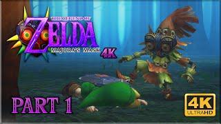 Zelda Majora's Mask 3D 4K 100% Walkthrough - Part 1 (The First 3 Days)