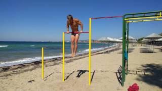 15 pull-ups, 15 muscle-ups, 15 dips