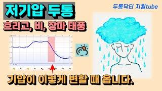 저기압두통. 비 오면 머리 아프고 태풍 장마에 더 심해지는 분들께. 두통닥터 지월