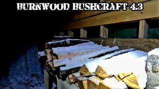 BURNWOOD BUSHCRAFT 4.3 - Overnight Camp in Winter Weather