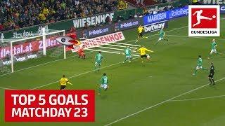 Top 5 Goals on Matchday 23 - Haaland, Werner, Steffen & More