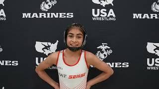 Olivia Hernandez, 39 kg U15 champion | 2024 U.S. Marine Corps Women’s Nationals