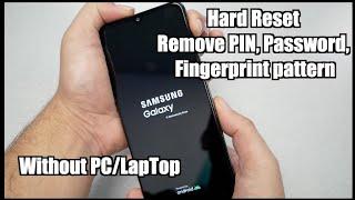 Samsung Galaxy A33 How Hard Reset Removing PIN, Password, Fingerprint pattern No PC