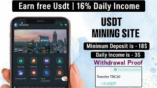 New Usdt Mining Site | usdt earning site | usdt mining app | trx Cloud Mining | usdt investment site